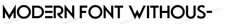 modern font withous字体转换